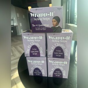 $30 FINAL PRICE! Graham Beauty Wrapp-It Styling Strips - Black. 5 PACK SET!!!